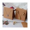 Temlum 50 tarjetas de joyería de pie con bolsa para