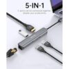 Teleadapt Adaptador concentrador USB tipo C 5 en 1. HDMI_2