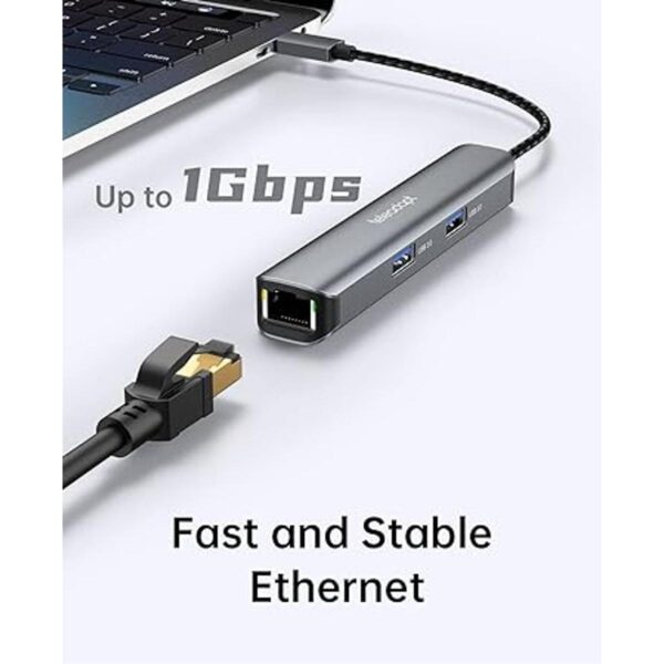 Teleadapt Adaptador concentrador USB tipo C 5 en 1. HDMI_4