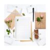 Paquete de 5 plantillas de línea recta para diario y guía