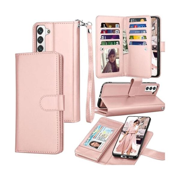Tekcoo Funda tipo cartera para Galaxy S22 Plus funda de_1