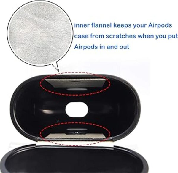 Tekcoo Funda para AirPods LED frontal visible Funda de_6