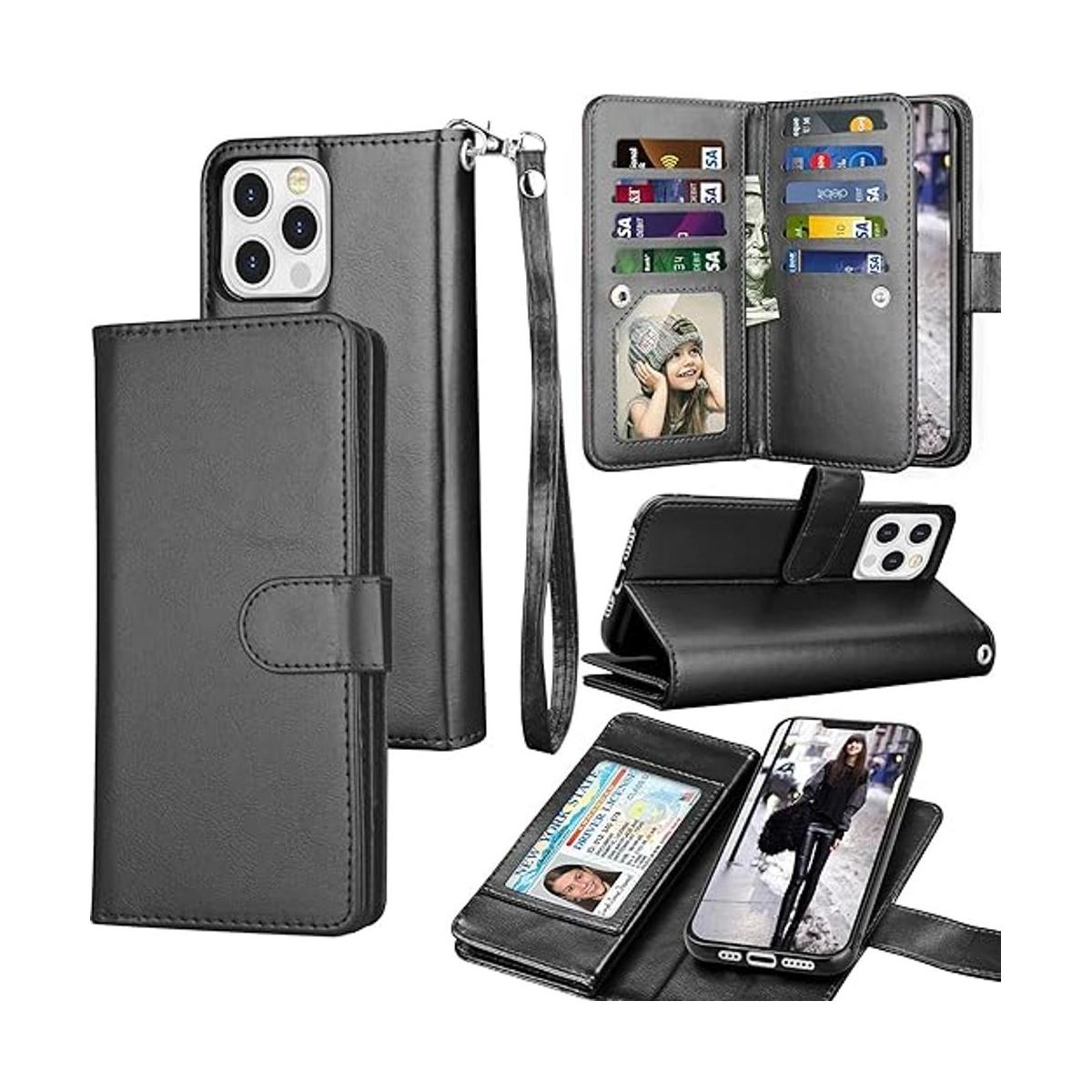 Tekcoo Funda tipo cartera compatible con iPhone 13 6.1