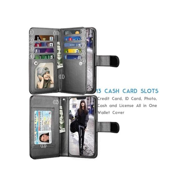 Tekcoo Funda tipo cartera compatible con iPhone 13 Pro_3
