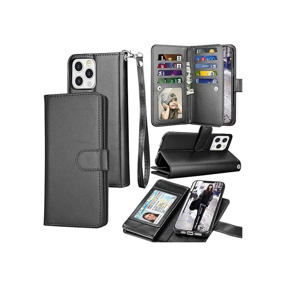 Tekcoo Funda tipo cartera compatible con iPhone 13 Pro