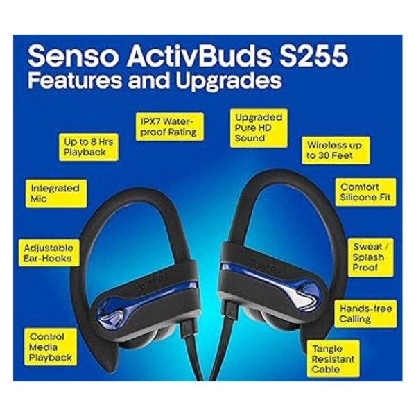 SENSO Auriculares inalámbricos Bluetooth los mejores_4