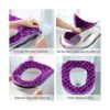 Fundas de asiento de inodoro para baño 2 piezas funda de