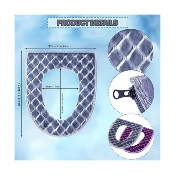 Fundas de asiento de inodoro para baño 2 piezas funda de