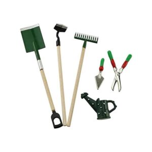 Tegg Miniatura Casa de Muñecas Jardín Herramientas 6PCS_1