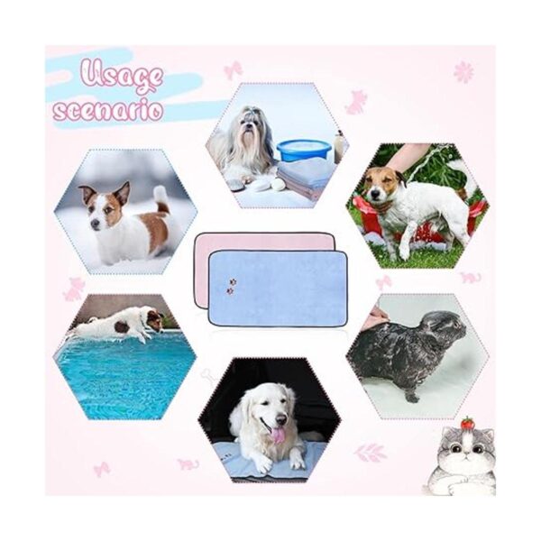 Paquete de 4 toallas para perros para secar perros