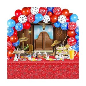 Decoración de fiesta de vaquero occidental telón de fondo_1