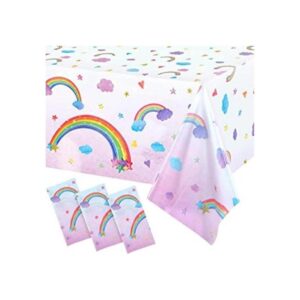 Manteles de arco iris desechables de plástico arcoíris_1