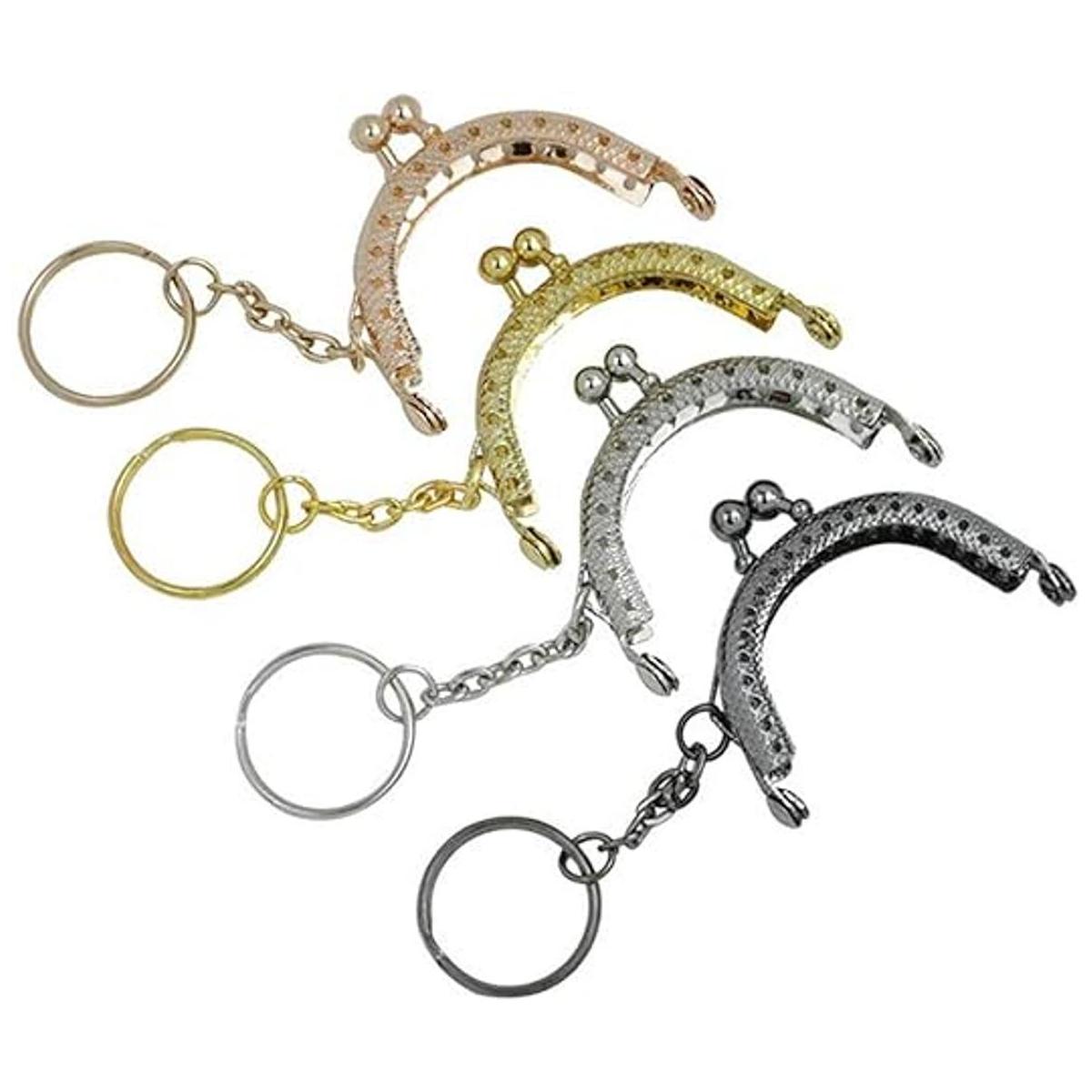 4 unids 2 pulgadas metal monedero marco retro monedero