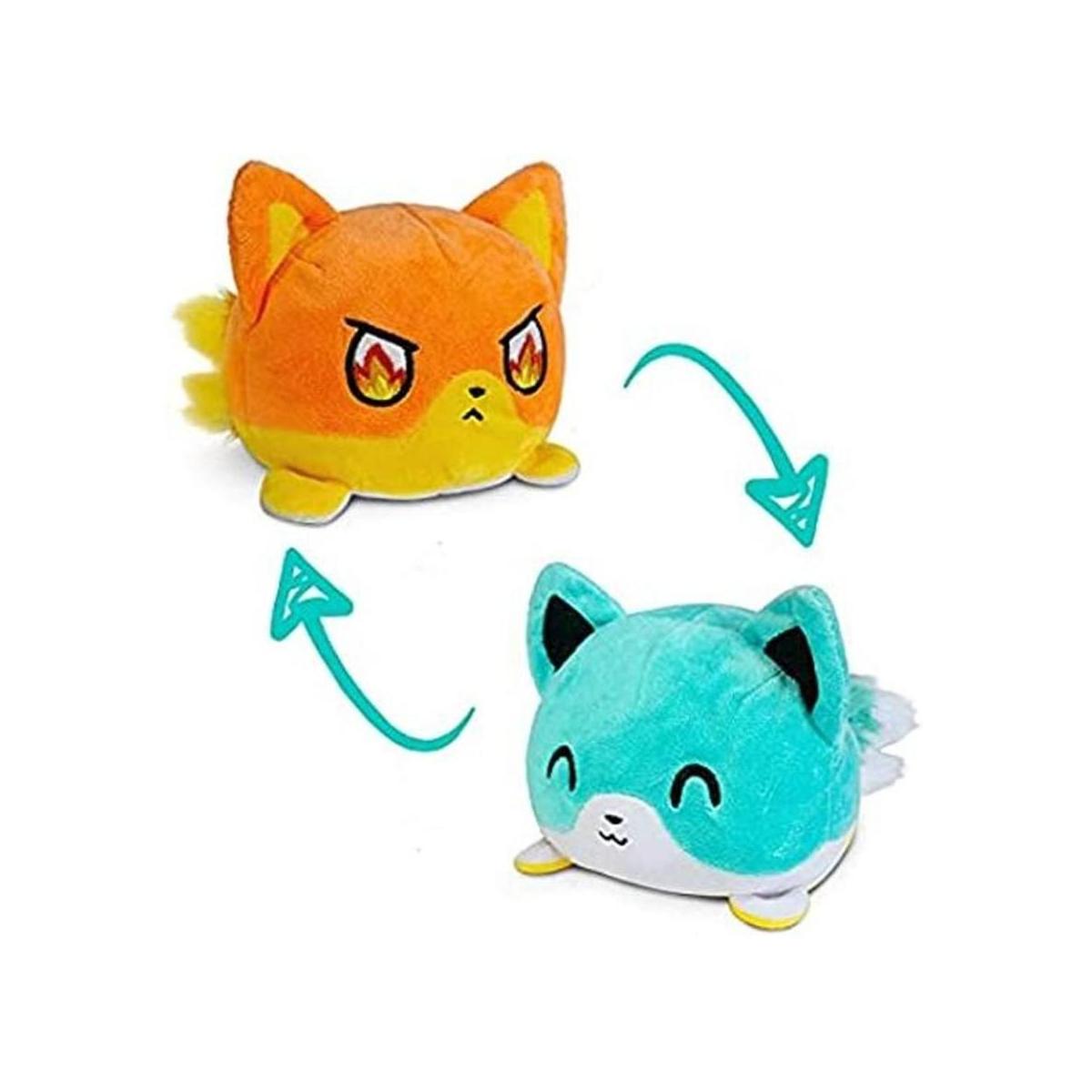 TeeTurtle El peluche Kitsune reversible original Diseño