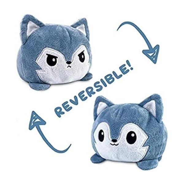 TeeTurtle El peluche reversible de lobo original diseño_2