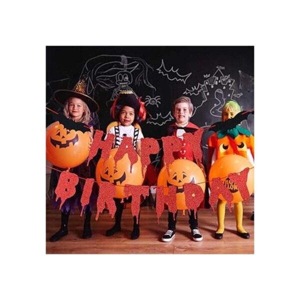 TeePolly Cartel rojo brillante para Halloween decoración_2