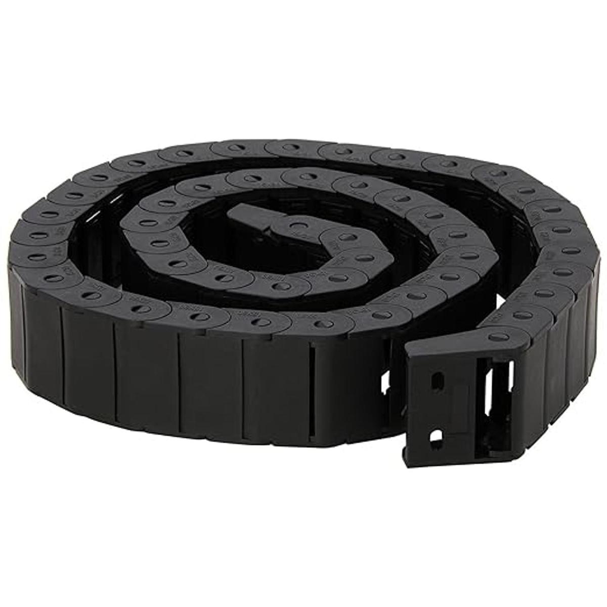 Cadena de arrastre semicerrada de plástico CNC de 0.591 in