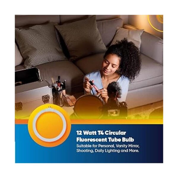 Bombilla circular de 12 W T4 6400 K para lámparas de