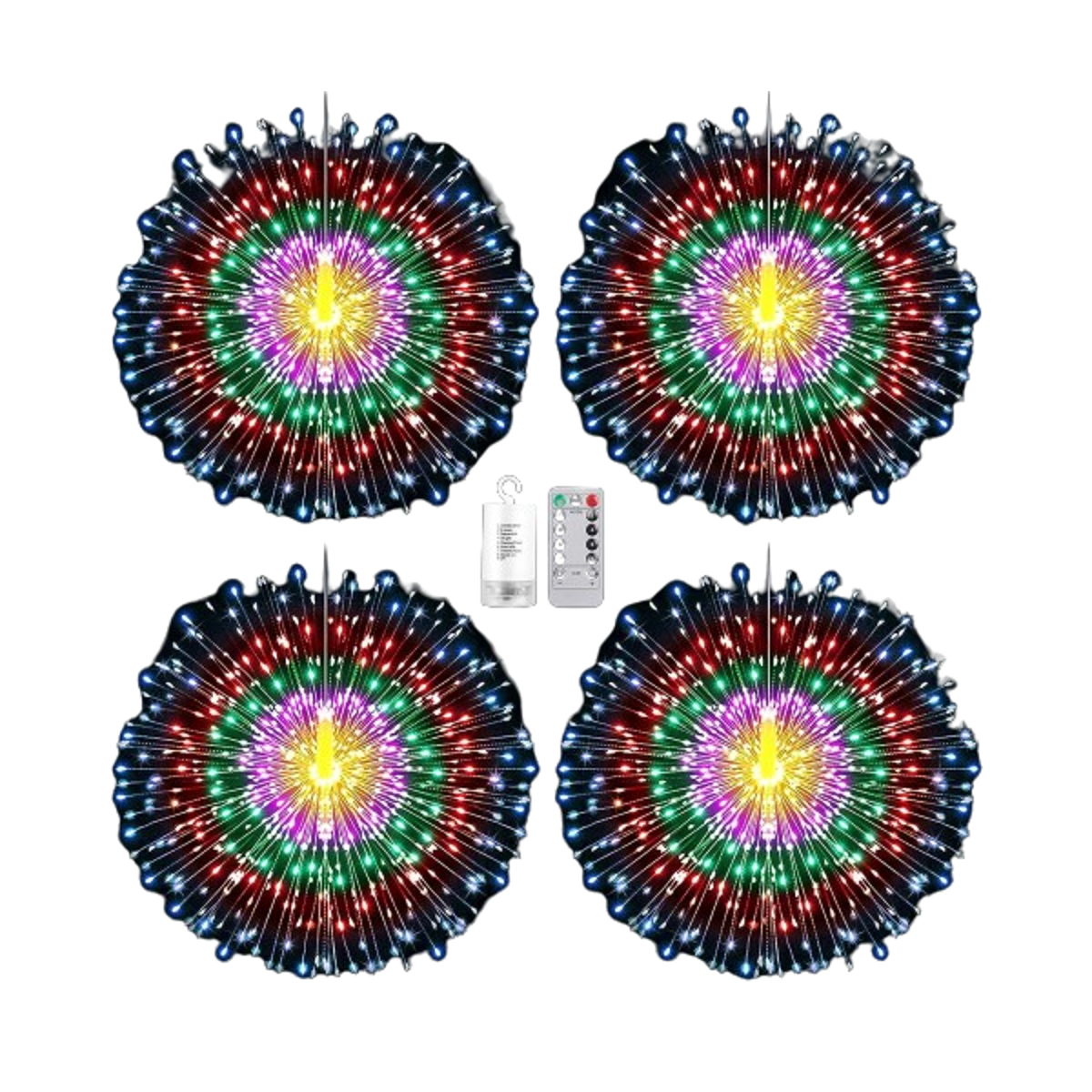 Techip 4 luces de explosión estelar 225 luces LED