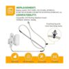 OEM W10810403 W10861642 W10787836 Montaje de cerradura de