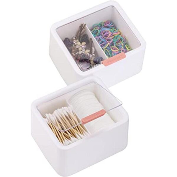 Tecbeauty 2 soportes Qtips Dispensador de hisopos de