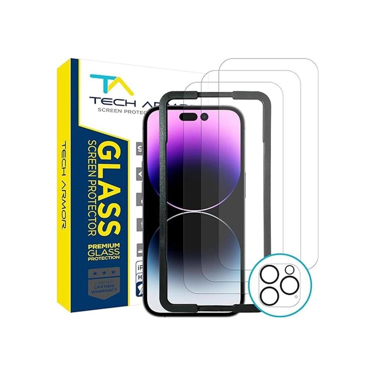 Tech Armor Paquete de 3 protectores de pantalla para