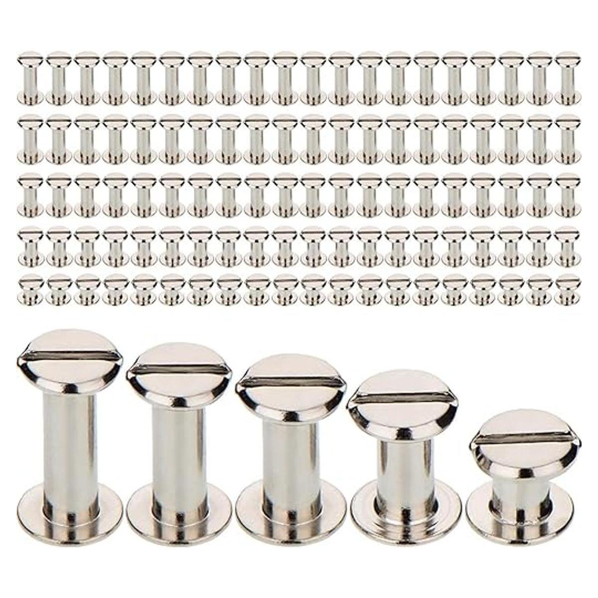 TecUnite 100 tornillos de metal para remaches de clavos