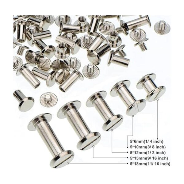 TecUnite 100 tornillos de metal para remaches de clavos