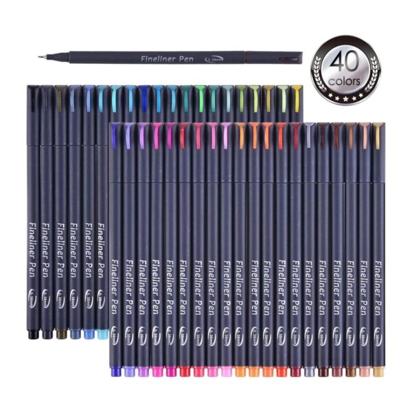 Tebik Paquete de 45 bolígrafos de colores bolígrafos de_1