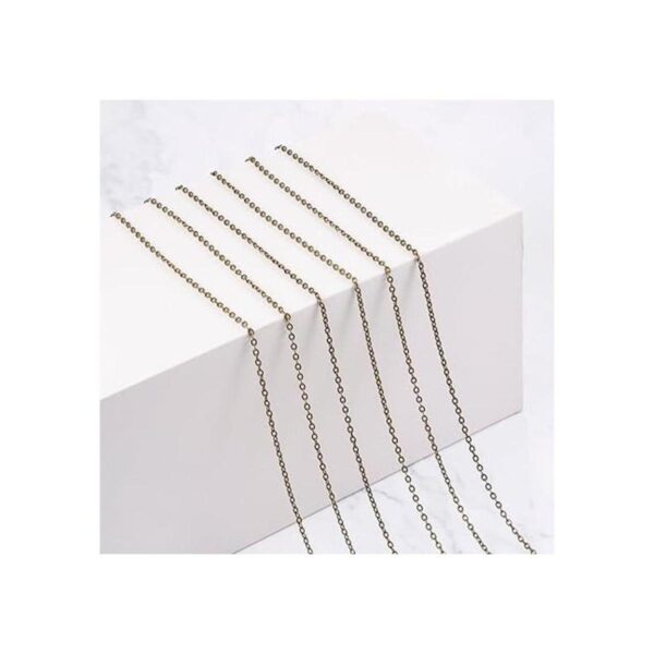 Tecunite Paquete de 24 cadenas de collar de bronce