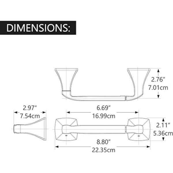 Soporte giratorio para papel higiénico oro cepillado_2