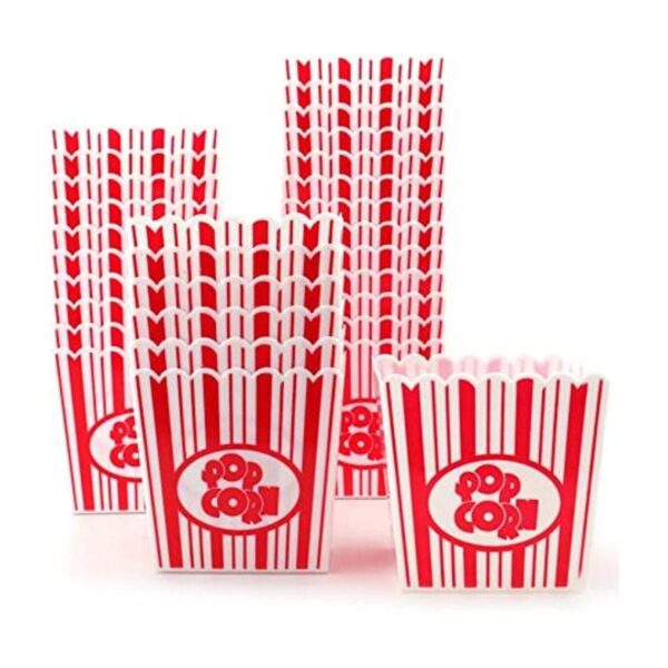 Tebery Paquete de 30 cajas de plástico para palomitas de_1