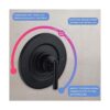 Repuesto para Moen T2901BL Gibson PosiTemp Kit de molduras