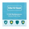 Juego de lona resistente de 10 x 12 pies impermeable_2