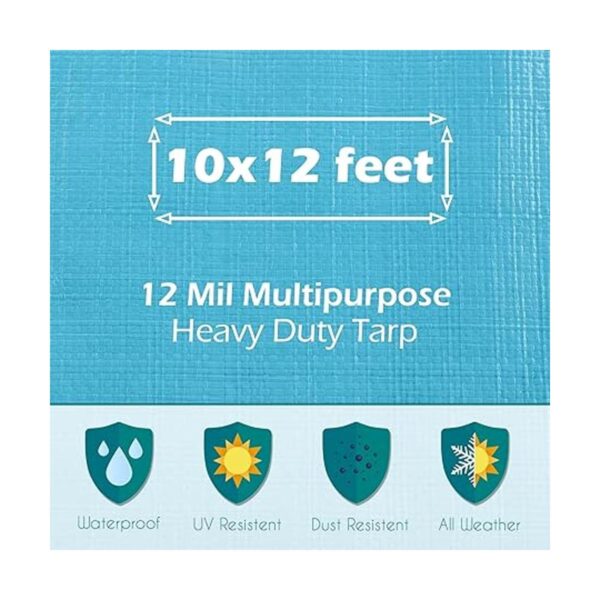 Juego de lona resistente de 10 x 12 pies impermeable_2