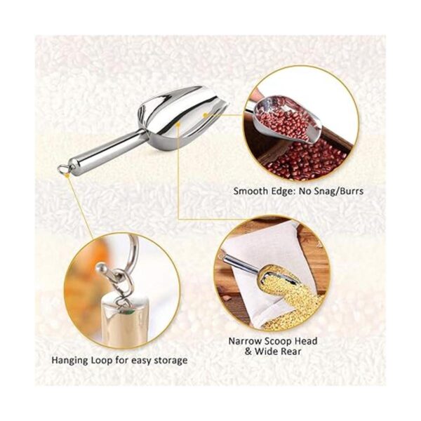 TeamFar Mini cuchara recipiente de acero inoxidable de 3