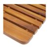 TeakCraft Alfombra de ducha de teca sauna antideslizante