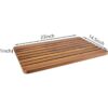 TeakCraft Alfombra de ducha de teca sauna antideslizante