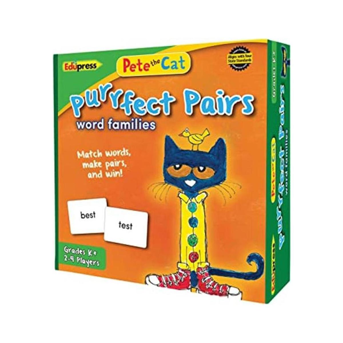 Edupress Pete The Cat Purrfect Pairs Game Word Families