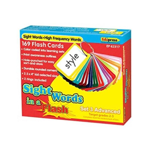 ETA hand2mind 65501 Juego de tarjetas avanzado Sight Words_1