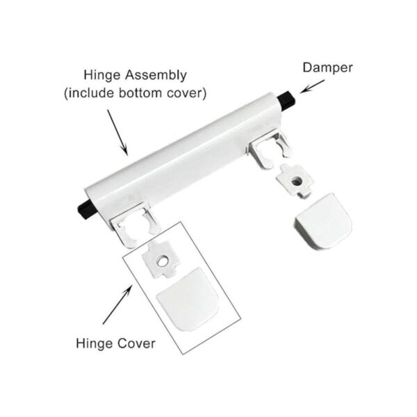 Kit de bisagra de asiento de inodoro para asiento de