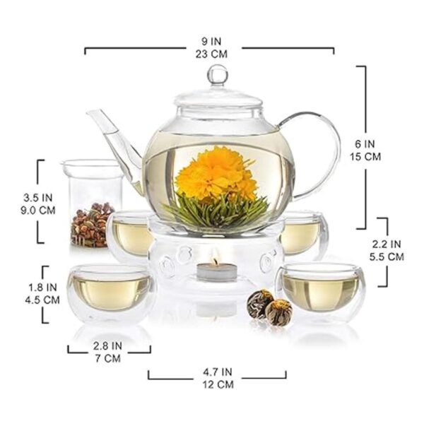 Regalos de té Set de té floral y juegos de té flotante_2