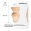 Tchosuz Patas de muebles de madera de 4 pulgadas 3.9_3