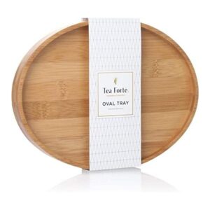 Tea Forte Bandeja ovalada de bambú para taza de té 9 x 7_1
