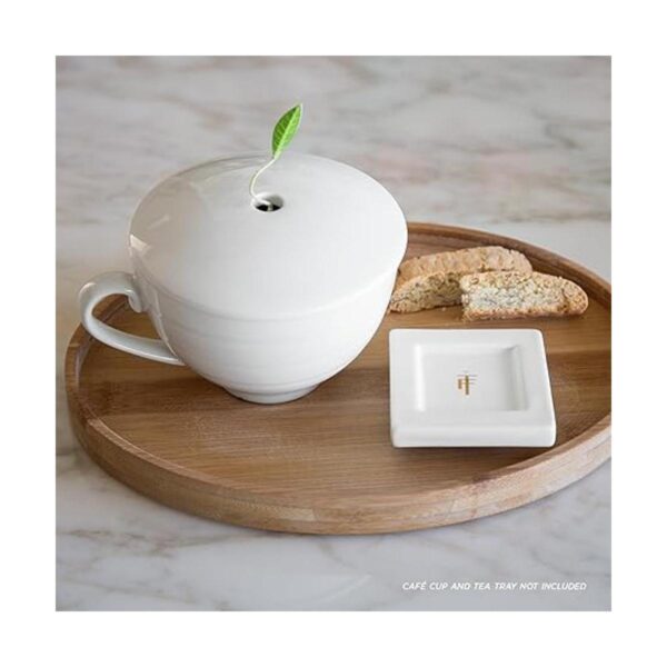 Tea Forte Bandeja ovalada de bambú para taza de té 9 x 7_2