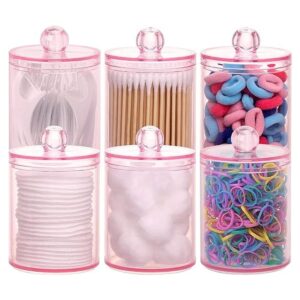 Tbestmax Paquete de 6 soportes Qtip tarros de boticario
