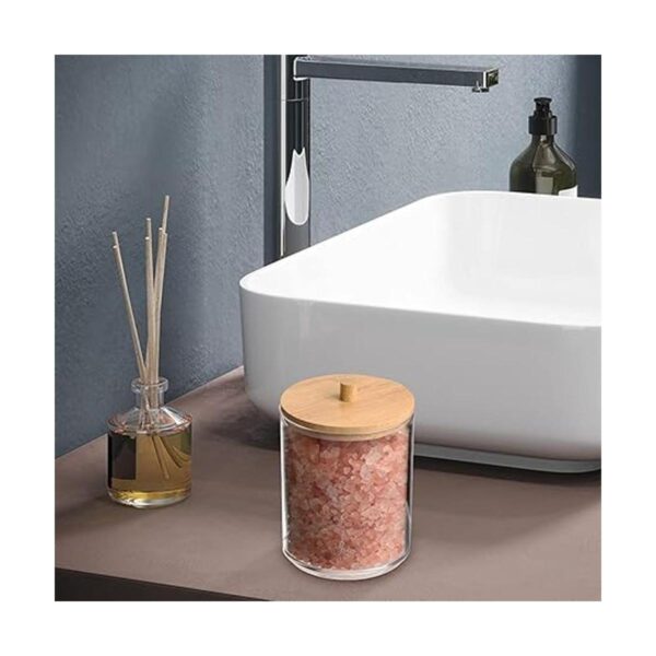 Tbestmax Qtips Contenedor de baño dispensador de bolas