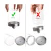 Tbestmax Dispensador de vidrio Qtip recipientes de baño