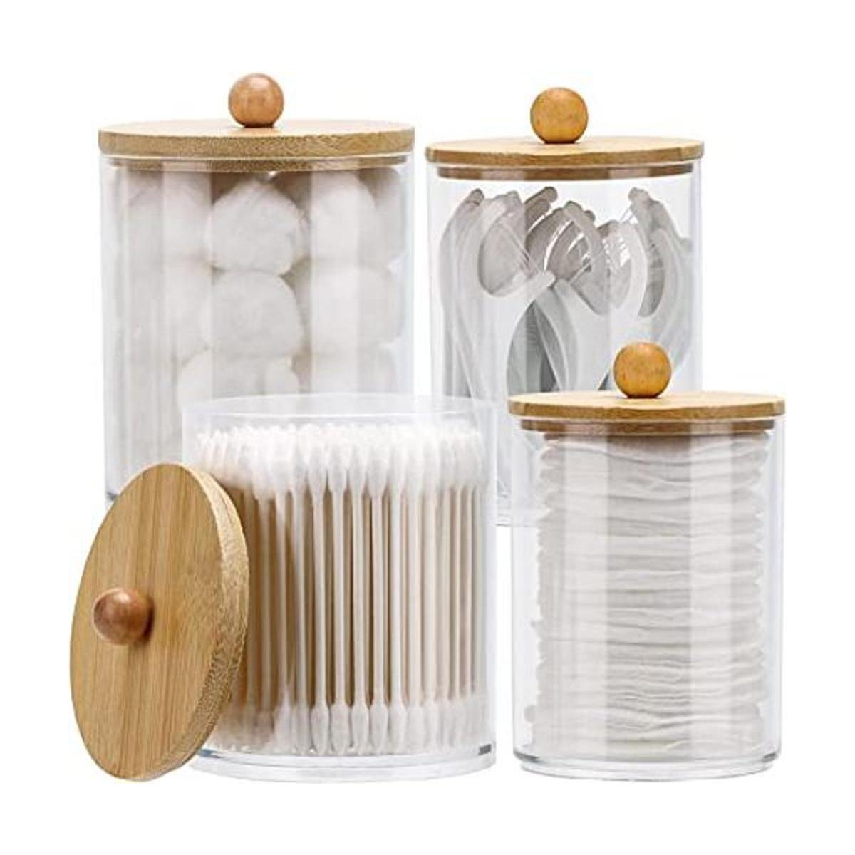 Tbestmax Qtip Juego de 4 bolas de algodón hisopo de