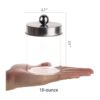 Tbestmax Dispensador de vidrio Qtip recipientes de baño